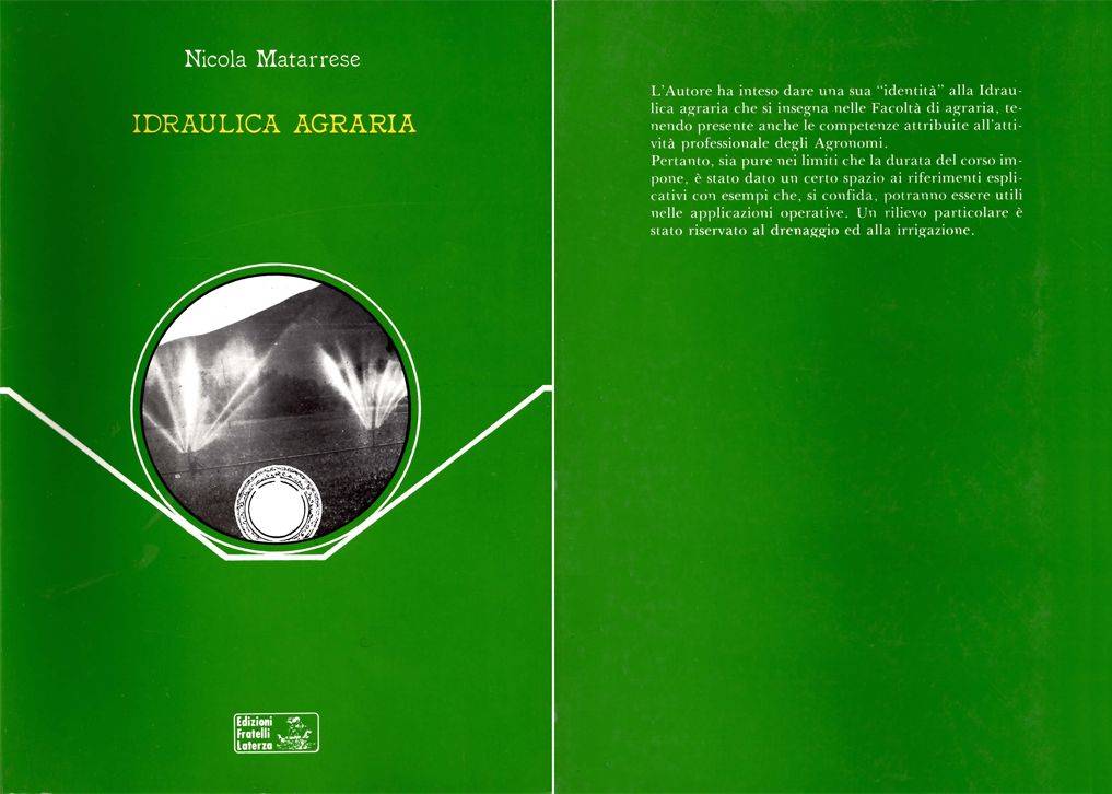 Nicola Matarrese - Idraulica Agraria